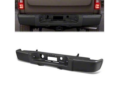 Rear Bumper; Not Pre-Drilled for Backup Sensors; Black (07-13 Sierra 1500)