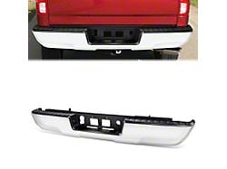 Rear Bumper; Not Pre-Drilled for Backup Sensors; Chrome (14-18 Sierra 1500)