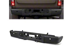 Rear Bumper; Pre-Drilled for Backup Sensors; Black (07-13 Sierra 1500)