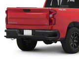 Rear Bumper; Pre-Drilled for Backup Sensors; Black (19-25 Sierra 1500 w/o Factory Dual Exhaust)