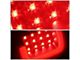 Red C-Bar LED Tail Lights; Black Housing; Smoked Lens (03-06 Sierra 1500 Fleetside)