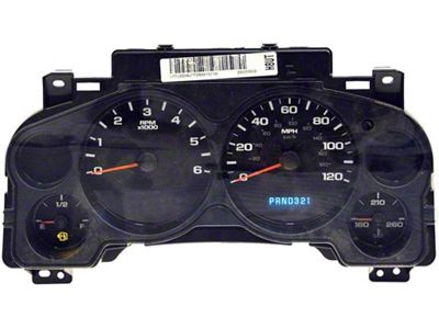 Remanufactured Instrument Cluster; 4-Gauge (07-08 Sierra 1500)