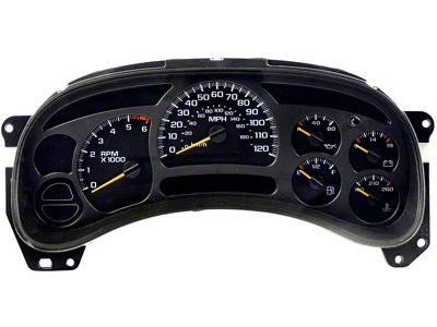 Remanufactured Instrument Cluster; 6-Gauge (03-05 Sierra 1500 w/ Manual Transmission)