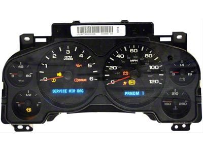 Remanufactured Instrument Cluster; 6-Gauge (09-12 5.3L, 6.0L, 6.2L Sierra 1500)