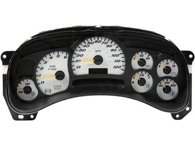 Remanufactured Instrument Cluster; 7-Gauge (03-04 Sierra 1500; 2005 6.0L Sierra 1500 Extended Cab)