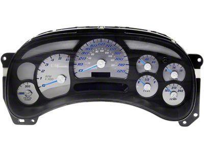 Remanufactured Instrument Cluster; 7-Gauge (03-05 6.0L Sierra 1500 Extended Cab w/ Automatic Transmission)