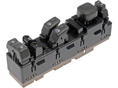 Remanufactured Power Window Switch; Front Driver Side; 5-Button (03-06 Sierra 1500 Regular Cab, Extended Cab)