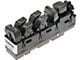 Remanufactured Power Window Switch; Front Driver Side; 8-Button (04-05 Sierra 1500 Crew Cab)