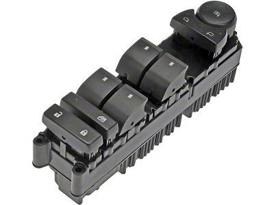 Remanufactured Power Window Switch; Front Driver Side; 8-Button (07-13 Sierra 1500 Extended Cab, Crew Cab)