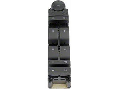 Remanufactured Power Window Switch; Front Driver Side; 9-Button (07-13 Sierra 1500 Extended Cab, Crew Cab)