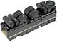 Remanufactured Power Window Switch; Front Driver Side; 9-Button (07-13 Sierra 1500 Extended Cab, Crew Cab)