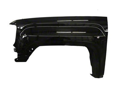 Replacement Aftermarket Fender; Driver Side; Black (14-18 Sierra 1500)