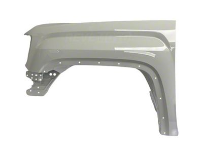 Replacement Aftermarket Fender; Driver Side; White (14-18 Sierra 1500)