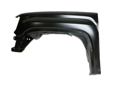 Replacement Aftermarket Fender; Driver Side; Switchblade Silver Metallic (14-18 Sierra 1500)