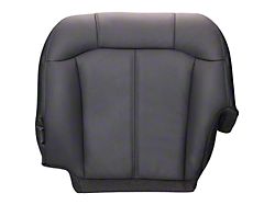 Replacement Bottom Seat Cover; Driver Side; Graphite/Dark Gray Leather (00-02 Sierra 1500)