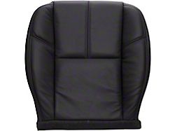 Replacement Bucket Seat Bottom Cover; Driver Side; Ebony/Black Leather (07-13 Sierra 1500 w/ Non-Ventilated Seats)