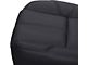 Replacement Bucket Seat Bottom Cover; Driver Side; Ebony/Black Leather (07-13 Sierra 1500 w/ Non-Ventilated Seats)