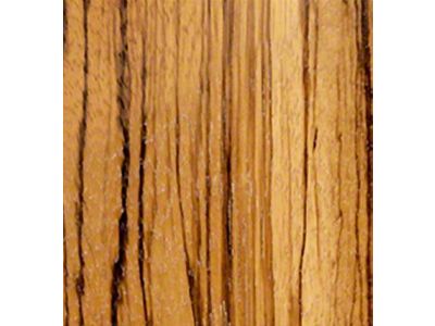 RETROLINER Real Wood Bed Liner; Zebra Wood; HydroShine Finish; Mild Steel Punched Bed Strips (99-06 Sierra 1500 Fleetside w/ 6.50-Foot Standard Box)