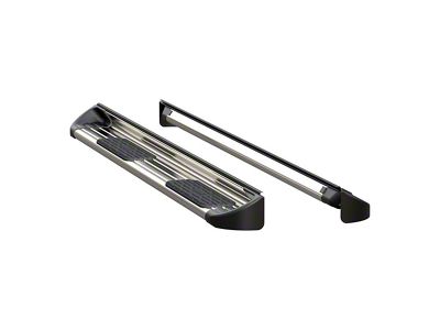 Stainless Side Entry Running Boards; Polished (19-24 Sierra 1500 Crew Cab)