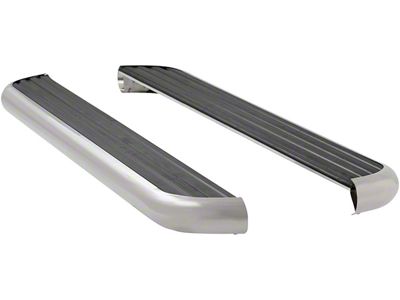 MegaStep 6.50-Inch Running Boards; Polished Stainless (19-24 Sierra 1500 Double Cab)