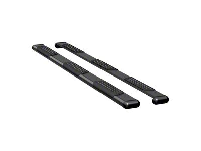 O-Mega II 6-Inch Wheel-to-Wheel Oval Side Step Bars without Mounting Brackets; Textured Black (99-13 Sierra 1500 Extended Cab w/ 6.50-Foot Standard Box; 04-18 Sierra 1500 Crew Cab w/ 5.80-Foot Short Box)