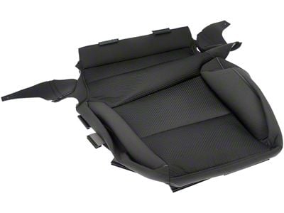 Seat Bottom Cushion Cover; Driver Side; Black (14-20 Sierra 1500 w/o Heated Seats)