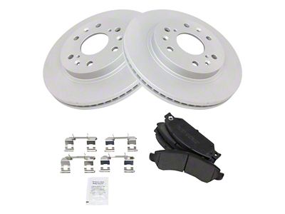 Semi-Metallic 6-Lug Brake Rotor and Pad Kit; Front (05-06 Sierra 1500 w/ Rear Drum Brakes)