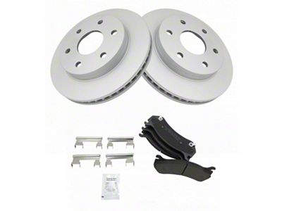 Semi-Metallic 6-Lug Brake Rotor and Pad Kit; Front (99-06 Sierra 1500 Regular Cab, Extended Cab)