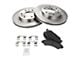 Semi-Metallic 6-Lug Brake Rotor and Pad Kit; Front (05-06 Sierra 1500 w/ Rear Drum Brakes)