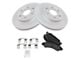 Semi-Metallic 6-Lug Brake Rotor and Pad Kit; Front (05-06 Sierra 1500 w/ Rear Drum Brakes)