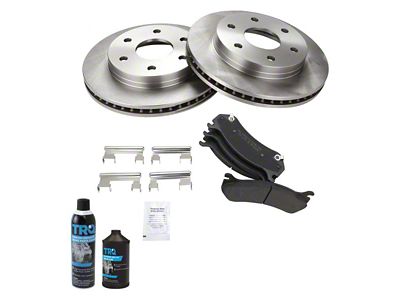 Semi-Metallic 6-Lug Brake Rotor and Pad Kit; Front (99-06 Sierra 1500 Regular Cab, Extended Cab)