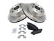 Semi-Metallic 6-Lug Brake Rotor and Pad Kit; Rear (07-13 Sierra 1500)