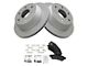 Semi-Metallic 6-Lug Brake Rotor and Pad Kit; Rear (99-06 Sierra 1500 w/ 12.80-Inch Rotors)