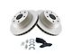 Semi-Metallic 6-Lug Brake Rotor and Pad Kit; Rear (02-06 Sierra 1500 w/ 13-Inch Rotors & Quadrasteer)