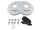 Semi-Metallic Performance 6-Lug Brake Rotor and Pad Kit; Front (05-06 Sierra 1500 w/ Rear Drum Brakes)