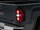 Sequential LED C-Bar Tail Lights; Chrome Housing; Red/Clear Lens (14-18 Sierra 1500)