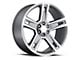 Silverado Replica Gray Machined 6-Lug Wheel; 22x9; 24mm Offset (19-25 Sierra 1500)