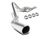 Single Exhaust System with Polished Tip; Side Exit (07-13 5.3L Sierra 1500)