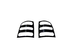 Slots Tail Light Covers; Black (99-06 Sierra 1500 Fleetside)