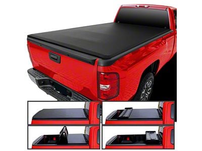 Soft Quad-Fold Tonneau Cover (07-13 Sierra 1500 w/ 6.50-Foot Standard Box)