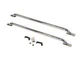 Go Rhino Stake Pocket Bed Rails; Chrome (14-18 Sierra 1500 w/ 6.50-Foot Standard Box)