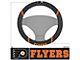 Steering Wheel Cover with Philadelphia Flyers Logo; Black (Universal; Some Adaptation May Be Required)