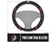 Steering Wheel Cover with Portland Trail Blazers Logo; Black (Universal; Some Adaptation May Be Required)