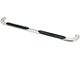 Platinum 4-Inch Oval Side Step Bars; Stainless Steel (14-18 Sierra 1500 Double Cab)