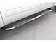 4-Inch Oval Bent Nerf Side Step Bars; Polished Stainless (19-24 Sierra 1500 Double Cab)