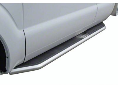 STX300 Running Boards; Stainless Steel (19-24 Sierra 1500 Double Cab)
