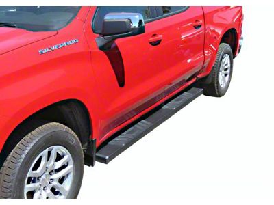 STX500 Running Boards; Black (19-24 Sierra 1500 Crew Cab)