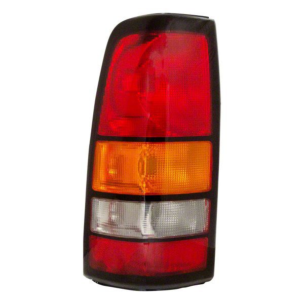 Sierra 1500 Tail Light Black Housing Red Clear Lens Driver Side 04 06 Sierra 1500 Fleetside