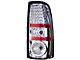 LED Tail Lights; Chrome Housing; Clear Lens (99-05 Sierra 1500)