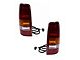 Tail Lights; Chrome Housing; Red/Clear/Amber Lens (99-02 Sierra 1500 Fleetside)